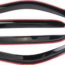 Window Visors Deflectors Tape-On for Trucks 2009-2014 DOD-ge RAM 1500/2500/3500, Rain Guards, Window Visors for Cars, Vent Shade Guard 4 pcs Window Deflectors