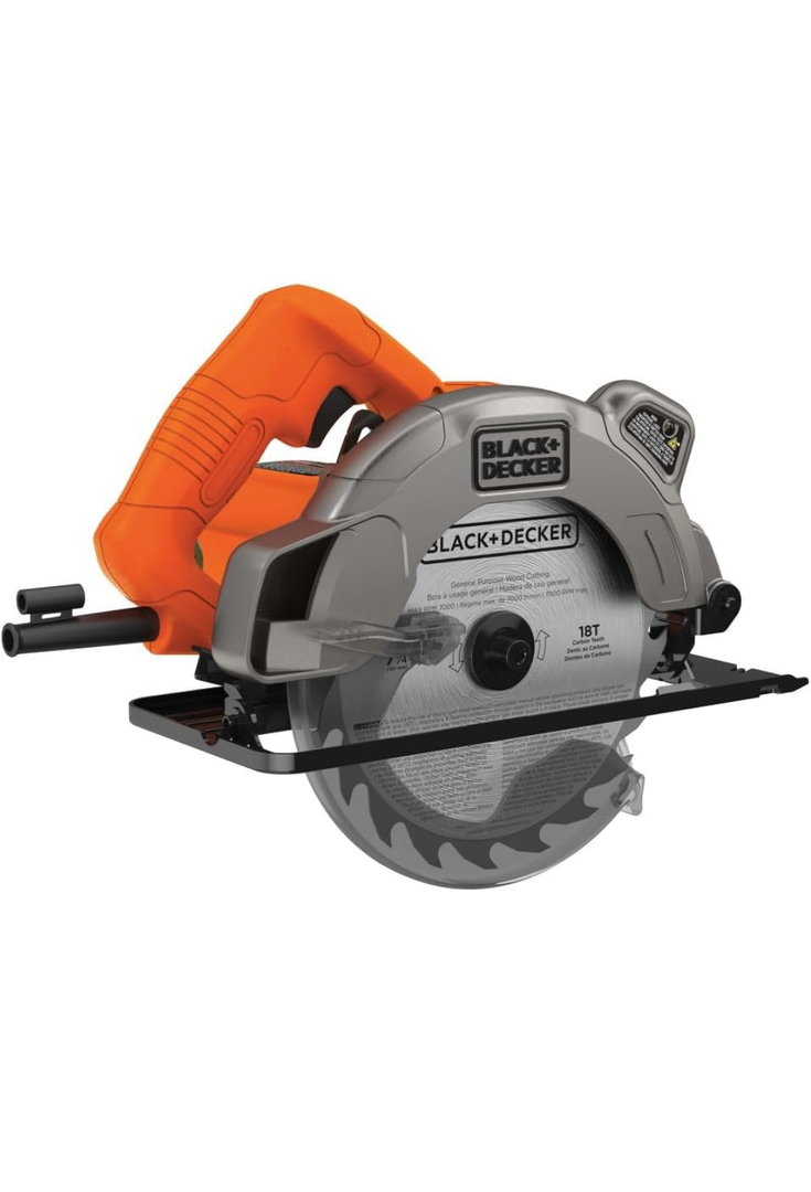 BLACK+DECKER 7-1/4-Inch Circular Saw with Laser, 13-Amp (BDECS300C)