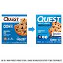 Quest Nutrition Chocolate Chip Protein Cookie, 15g Protein, 1g Sugar, 2g Net Carbs, Keto Friendly, High Protein, Low Carb; 12 Count (EXP 07/10/26)