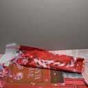 DePhoto Red Christmas Photo Backdrop Santa's Toy Shop Candy Cane in Snow World Xmas Family Holiday Party Banner Photography Background Supplies Decor Studio Prop PGT673C 10x8ft