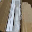 HITNET White Bar Cart, Home Bar Serving Cart, Kitchen Trolley on Wheels with Storage, 3 Tier Rolling Beverage Cart for Living Room Kitchen Home Office