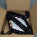 Neaties Plastic Hangers 30 Pack  Made in The USA  6lb Capacity Standard Clothes Hangers with Strap Hooks for Dresses, Lingerie, Shirts, Pants, and Jackets  Black