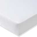 Burt's Bees Baby Essential Organic Cotton Fitted Crib Sheet, Breathable for Boy Girl Standard Crib & Toddler Mattresses (1-Pack, Cloud White)