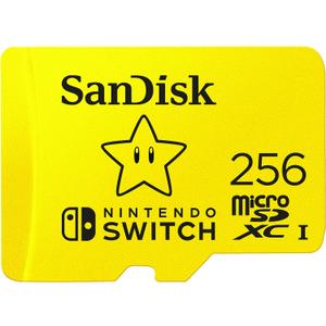 SANDISK 256GB microSDXC-Card, Licensed for Nintendo-Switch - SDSQXAO-256G-GNCZN