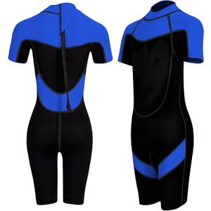 FLEXEL Kids Wetsuit for Boys Girls Toddlers, 2mm Back Zipper Shorty Wetsuit, 3mm Long Sleeve Back Zip Full Wetsuit, Neoprene Thermal Swimsuits for Diving Surfing Swim Lessons, M