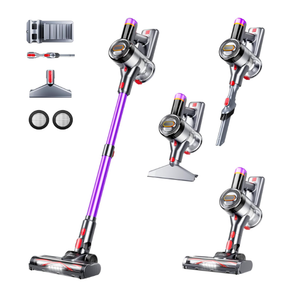 Cordless Vacuum Cleaner, 500W 40Kpa 60Mins Vacuum Cleaners for Home, Anti-tangle Stick Vacuum with Self-Standing, Wall Mount Charging, LED Display, 8-in-1 Wireless Vacuum for Carpet Pet Hair Hardfloor
