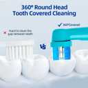 5 Pack Compatible with Brusheez Kids Electric Toothbrush Replacement Brush Heads with dust Cover,for Brusheez Kids Electric Toothbrush (Green, Medium)