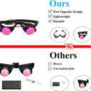 Grim Reaper Halloween Costume with Glowing Red Eyes for Kids, Scythe Included (Unisize, Black)