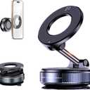 Magnetic Suction Cup Phone Mount for Magsafe, 360 Adjustable Magnetic Car Phone Holder, Pocket Size Foldable Car Mount, Cell Phone Holders for Your Car for iPhone 16 Pro Max 15 14 13 12 Plus