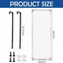 Lincia 36 x 12 Inch Over the Door Whiteboard Dry Erase Board for Door