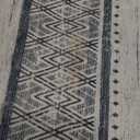 BESTSWEETIE 2x6 Area Rugs for Living Room Washable Moroccan Farmhouse Neutral Geometric Low Pile Non-Slip Soft Print Pattern Rug for Bedroom Kitchen Dining Room Entryway Grey/Black/Navy