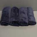 4 Pack Hand Towels, Microfiber Coral Velvet Highly Absorbent Towels for Bathroom, Gym, Shower, Hotel, and Spa, Quick Drying, 16 x 28 inches (Gray)