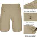 Lesmart Womens Golf Shorts Lightweight Stretch Relaxed Fit Knee Length Ladies Bermuda Shorts, Size 12
