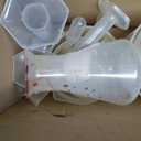 Baderke 28 Pcs Beakers and Test Tubes Set Including 3 Graduated Cylinder 5 Plastic Beakers 3 Erlenmeyer Flask 10 Droppers 6 Plastic Test Tubes with Rack for Home Science Lab Party DIY