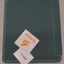 SURITCH for iPad 9th/8th/7th Generation, iPad 10.2 Case, [Built in Screen Protector] [Pencil Holder] Lightweight Leather Smart Cover and Magnetic Trifold Stand for iPad 2021/2020/2019-Midnight Green