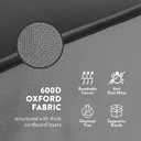 ZOBER All in One Christmas Ornament Storage Box & Decoration Container - Easy Access Removable Trays, Keeps 73 Ornaments - Adjustable Extent Area for Figurines and Pockets for Decoration - Gray