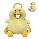 Baby Head Protector Backpack Cushion Wear - Adjustable Baby Toddler Fall Back Head Protector for Crawling Walking Cute Yellow Duck