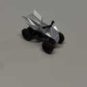 LLWEIT 1:32 Scale Toy Trucks Die-Cast Metal Body,Pull Back Car with Opening Doors with Metal Motorcycle,Boy Truck Toy for Age 3+ (Small, Silver)