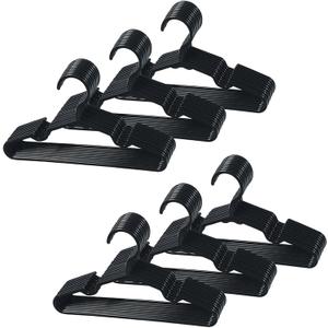 60 pcs Black Baby Nursery Closet Hangers, Non-Slip Laundry Infant Pant Hanger for Newborn Clothes Gift, Ultra-Thin Child Coat Hanger for Girl Boy Toddler Kid