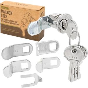 Mailbox Lock Replacement - Universal Mailbox Locks with 4 Keys - Easy to Install Mail Box Lock and Key Set - Durable and Secure Lock Replacement with 4 Keys for Almost All Locking Mail Boxes