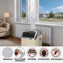 Window Seal Kit for Portable AC Window Seal, Casement Window Vent Kit Seal Kit for Portable Air Conditioner & Ventilation System, Easy to Install for Crank Out/Awning/Skylights Window 400CM/157")