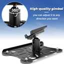 Starlink Mini Car Roof Mount, Lymorexan Starlink Mini Magnetic Quick Release Mount with Adjustable Pan-Tilt, Magnet Mounting Kit/Accessories Suitable for RV, Van, Boat, Yacht, Truck