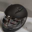 VCAN VX Lightweight Full Face Motorcycle Street Bike Helmet with Extra Tinted Visor, Coolmax Technology & OTG Ready, DOT Approved, Black Large