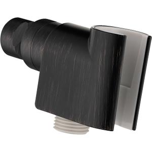 hansgrohe Easy Install Handheld Shower Head Holder Modern in Rubbed Bronze, 04580920