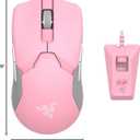 Razer Viper Ultimate Lightweight Wireless Gaming Mouse & RGB Charging Dock: Hyperspeed Wireless Technology - 20K DPI Optical Sensor - 78g - Optical Mouse Switch - 70 Hr Battery - Quartz Pink