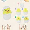 3 x LAHAND Easter Air Dry Clay Kits for Kids,DIY Model Magic Clays,JesusBunnyEggs Craft DIY kit, This Clay Sets Can be Used as Easter Basket Stuffing or Classroom Party Favors