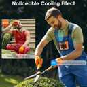 Waist Fan Belt Fan, Portable Waist Clip Personal Fans, Rechargeable Shirt Fans, 10000 mah 5 Speed & Flashlight Handfree Lightweight For Outdoor Camping Travel Hiking (Orange)