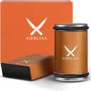 Knife Sharpener Tool, Rolling Knife Sharpener Kit, Knife Sharpening with Diamonds and Ceramic for Steel of Any Hardness, Kitchen knife Sharpener with 15 & 20 Degree Magnetic Angle(Brown)