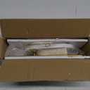 SONGMICS Jewelry Stand, Jewelry Organizer, Jewelry Display Holder with Metal Frame, 2 Earring Boards, 4 Hanging Rods, Necklace Earring Bracelet Holder, for Watches, Metallic Gold UJJS025A01