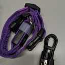 PcEoTllar Light up Dog Collar for Night Walking - LED Dog Collar Light Rechargeable Color Changing, Glow in The Dark Dog Collars Waterproof Glowing Dog Collars for Large Small Medium Dogs (L(19 inch-23.6 inch), Purple)