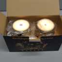 Cordless Table Lamp Rechargeable Gold - KK 2 Pack 5000mAH Battery Operated Lamp for Dining Table, 3 Color Stepless Dimming Waterproof LED Wireless Lamp for Counter, Outdoor Patio, Touch Control (2 Pack 14in - Circle Shade)