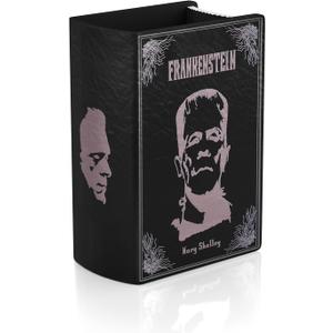 Gothic Book Vase for Flowers Goth Room Decor Gifts for Book Lovers Flower Vase Unique Halloween Vase Frankenstein Decor