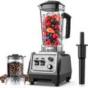 1800W Smoothie Blender and Grinder Combo 70OZ Large Capacity Countertop Blenders for Kitchen High Speed Blender for Smoothies Ice Crushing Frozen Drinks Puree (Silver-Black)