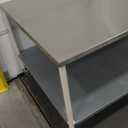 EnduraSteel Stainless Steel Mobile Prep Table with Powder-Coated Mild Steel Frame