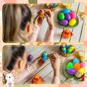 Soulchen 36 Sets Easter Egg Decorating DIY Kit Hero-Themed Egg Crafts with Hero Stickers and Cardstock Eggs Tray for Easter Party Favors, Eggs Hunt Games & DIY Arts Crafts
