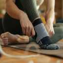 Athletic Ankle Socks for Men & Women - Low Cut Running Socks with Arch & Compression, Cushioned, 3 or 6 Pair Pack (Black)