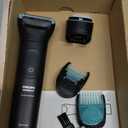 Philips Norelco Body Groomer 5000 Series, Intimate Hair Shaver & Trimmer for Men with Interchangeable & Adjustable Full Body Trim & Shave Heads, 100% Showerproof, BG5490/50 (Black)