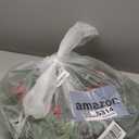 jiebor 2Pcs Mini Christmas Wreaths for Cabinets Small Green Hanging Wreath Ornament for Winter Holiday Home Outdoor Indoor Window Tree Crafts Decorations 25 x 10 Inch