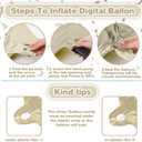 2 x 40 Inch Beige OH BABY Letter Balloons,Large Cream White Netrual Foil Balloons for Gender Reveal Boho Baby Shower Decorations,Oh Baby Sign for Backdrop Engagement Wedding Birthday Party Decorations