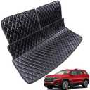 7DEEKEI for 2017-2023 GMC Acadia SLE SLT AT4 Denali Trunk Mat and Rear Backrest Mat Cargo Liners All Weather Anti-Slip