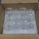 Glass Taper Candle Holders,12 Pcs Clear Candlestick Holders,4''H Tall Glass Tapered Candle Stick Holders in Bulk for Wedding Festival Party Decor,Table Centerpieces