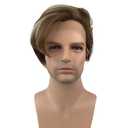 Aimole Lace Front Wig Men Hair Short Straight Synthetic Wigs Heat Resistant Fiber Natural Hair (#P10-613)