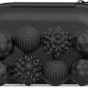 8pcs Magnetic Fidget Toy Balls Silicone Shell Magnetic Balls Suitable for Adults Fidget Stress Relief Magnetic Toys (Black)