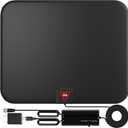 TV Antenna 650+ Miles Long Range Indoor Outdoor - Support 4K 8K 1080p & All TV's - Smart Switch Amplifier Signal Booster - 18ft HDTV Cable/AC Adapter