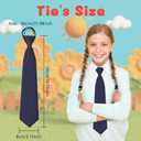 Pre-tie Zipper Kids Ties - Black/Red for Boys & Girls 8-14