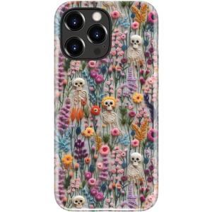 for iPhone 15 Pro Case, Wireless Charging Compatible,Dual-Layer Protection with Stylish Wildflower Design, Soft Silicone + Hard Shell, Cute Chic Phone Cover for Women - Mystic Floral Owlscape